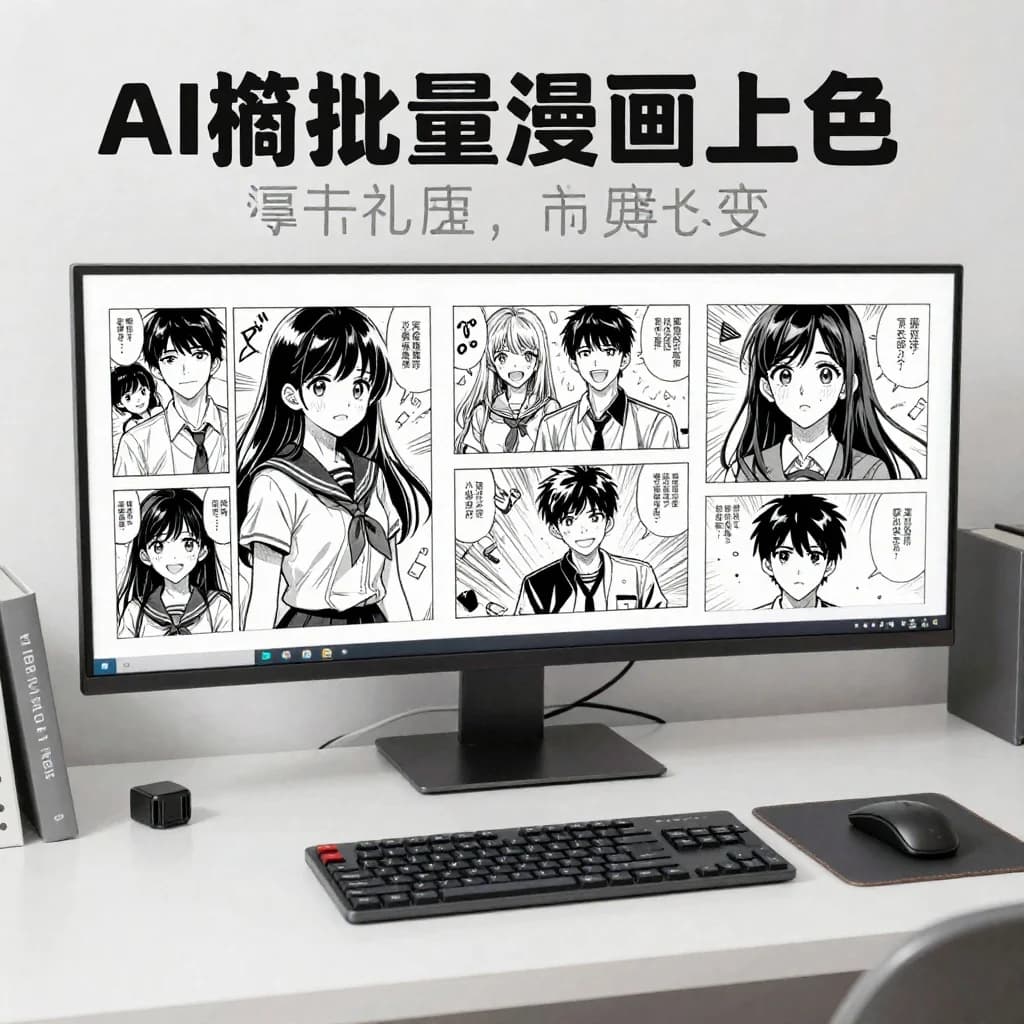 AI 漫画上色工作流：从黑白线稿到稳定彩色漫画页面