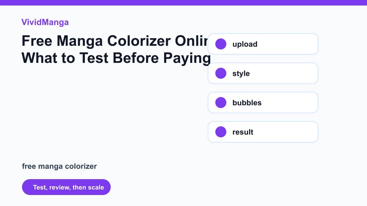 Free Manga Colorizer Online: What to Test Before Paying