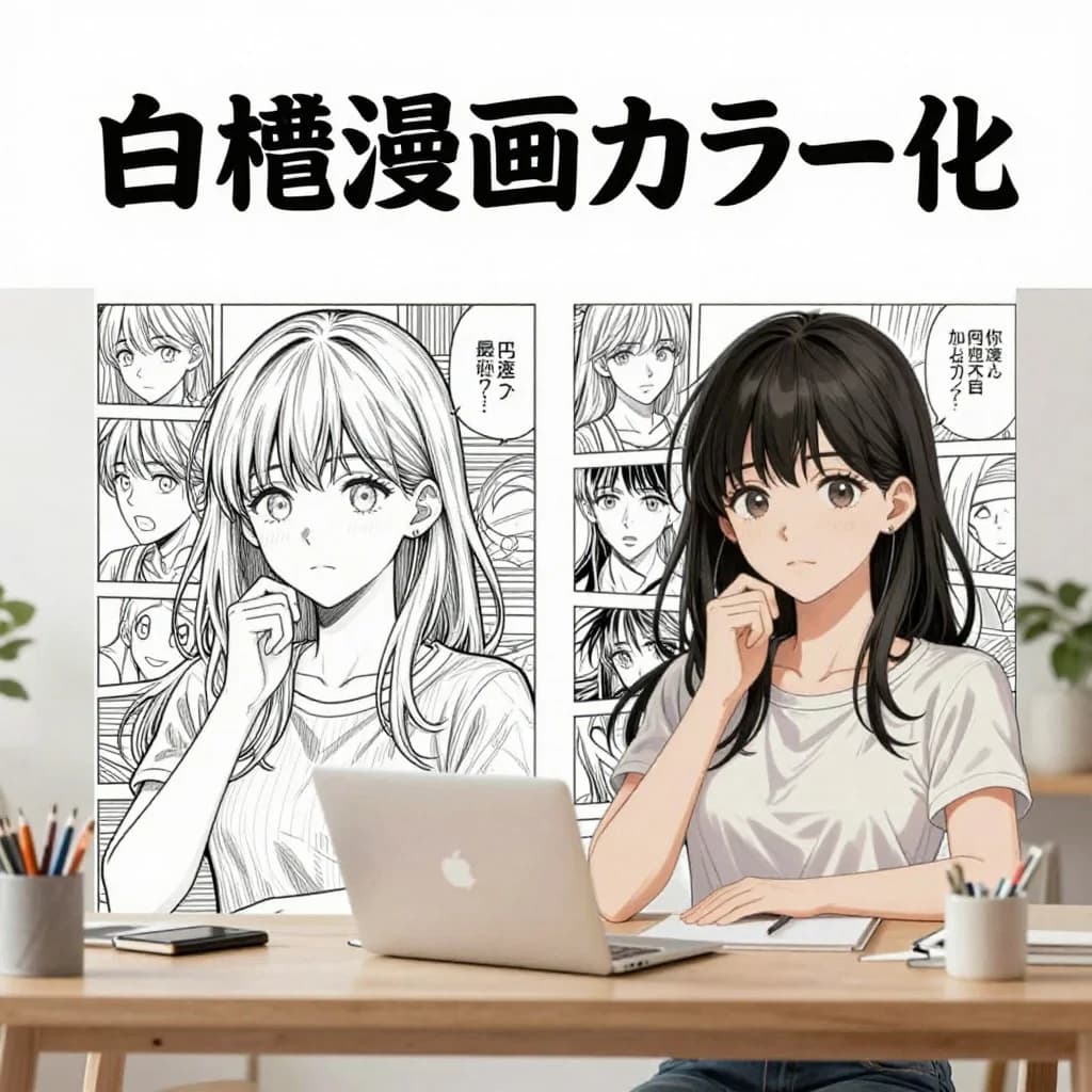 AI漫画カラー化ガイド:白黒漫画を読みやすいカラー原稿にする手順