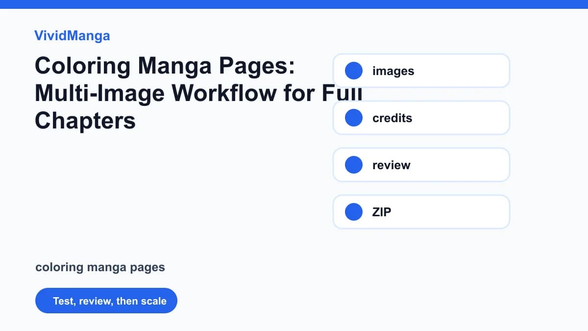 Batch Manga Colorizer Workflow for Multi-Page Chapters