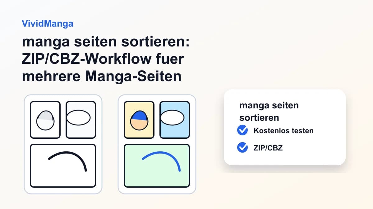 How to Color Manga Pages: Seitenreihenfolge vor dem Export pruefen