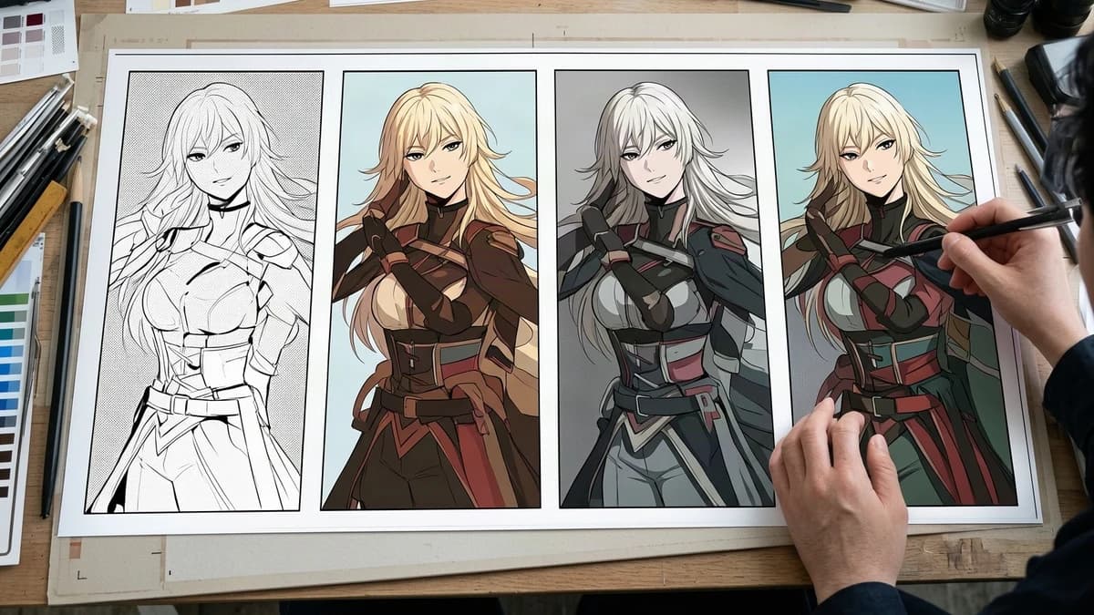 Manga Shading vs. Flat Colors: What to Automate and What to Keep Manual