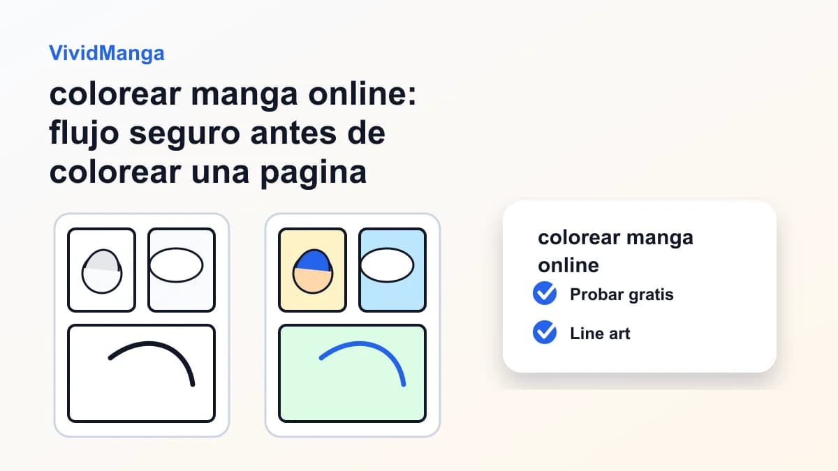 colorear manga online: flujo seguro antes de colorear una pagina manga