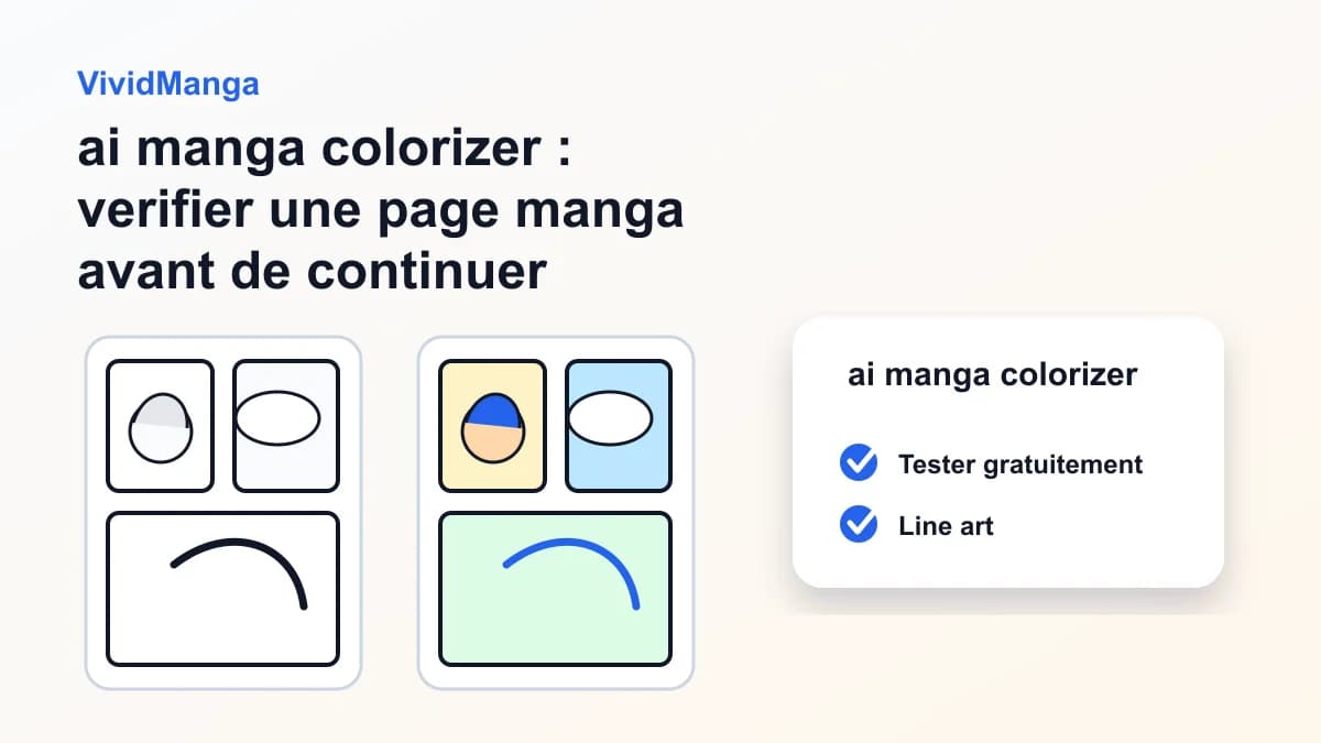 ai manga colorizer : verifier une page manga avant de continuer
