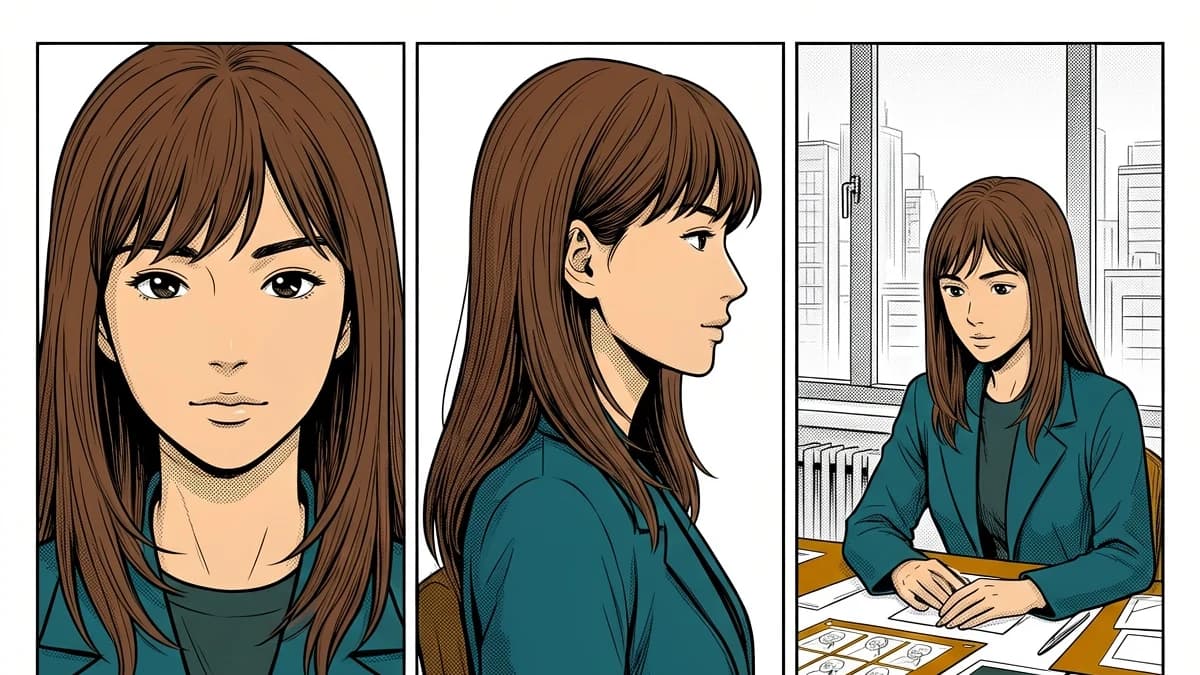 Couleurs cohérentes pour un personnage de manga sur plusieurs pages
