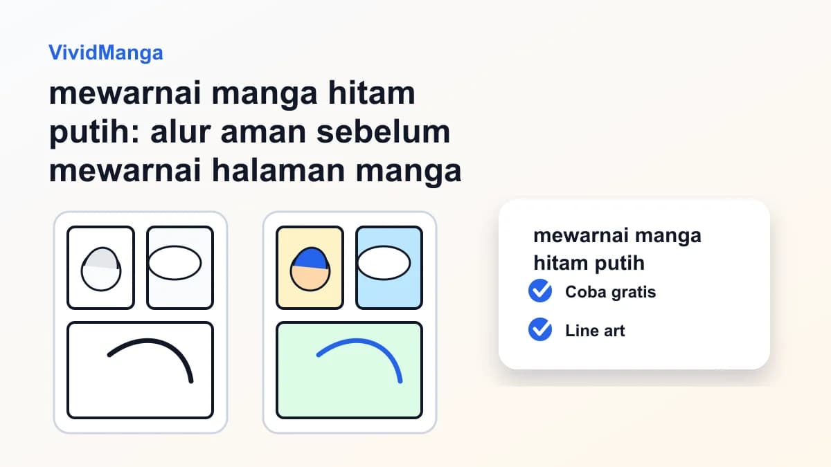 mewarnai manga hitam putih: alur aman sebelum mewarnai halaman manga