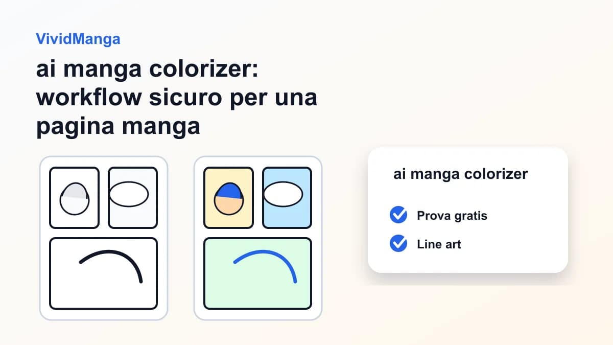 ai manga colorizer: workflow sicuro per una pagina manga