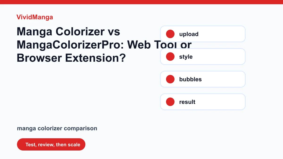 Manga Colorizer vs MangaColorizerPro: Web Tool or Browser Extension?