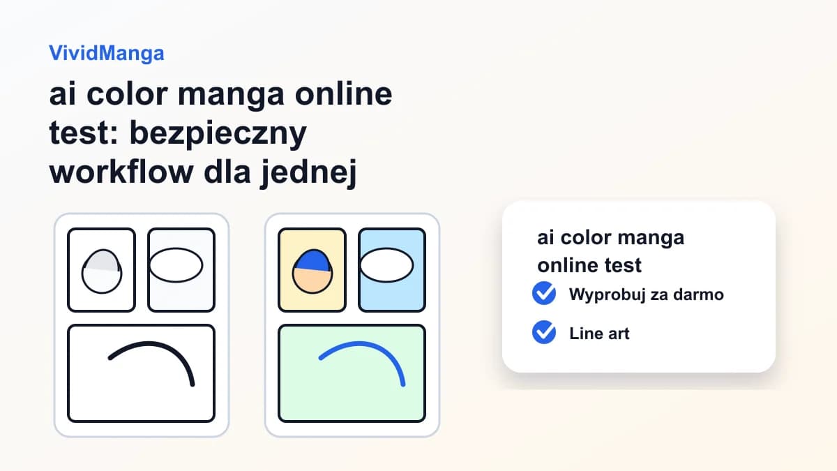 ai color manga online test: bezpieczny workflow dla jednej strony mangi