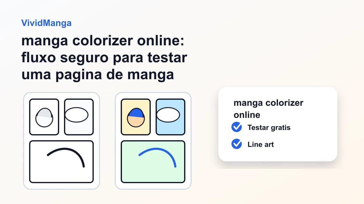 manga colorizer online: fluxo seguro para testar uma pagina de manga