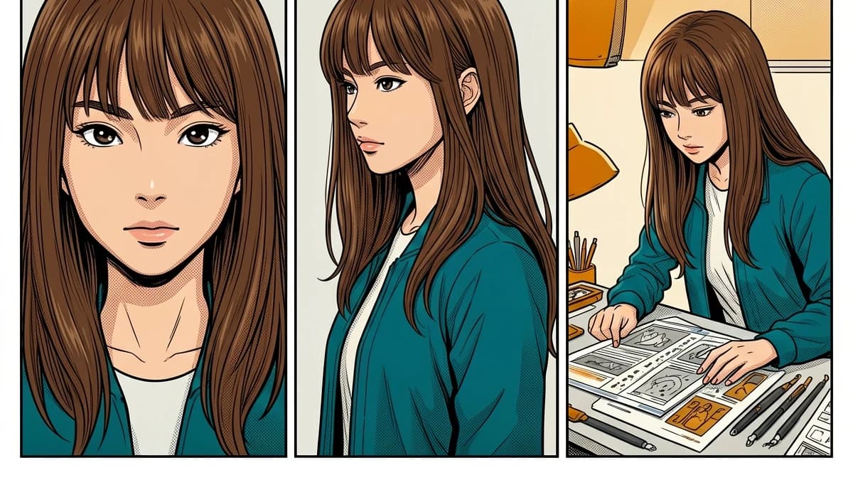 รักษาสีตัวละครมังงะให้สม่ำเสมอในหลายหน้า