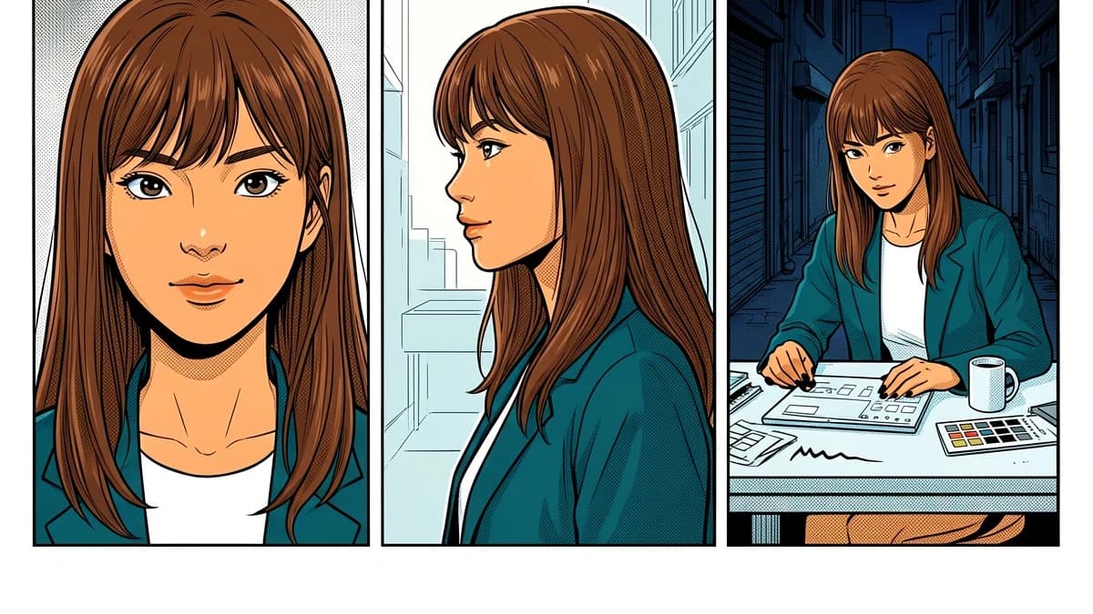 Giữ Màu Nhân Vật Manga Nhất Quán Qua Nhiều Trang