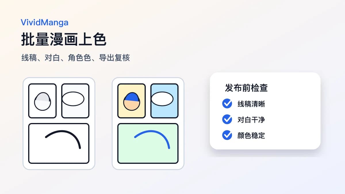 批量漫画上色:ZIP/CBZ 上传前后的质量流程