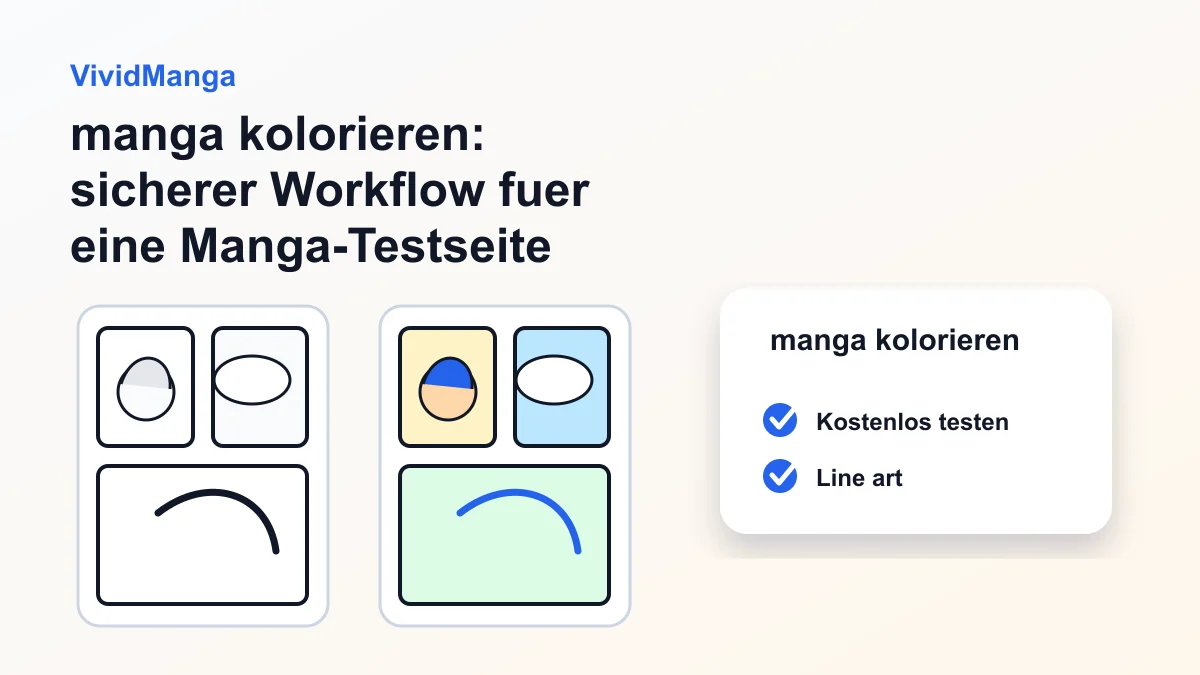 manga kolorieren: sicherer Workflow fuer eine Manga-Testseite hero image
