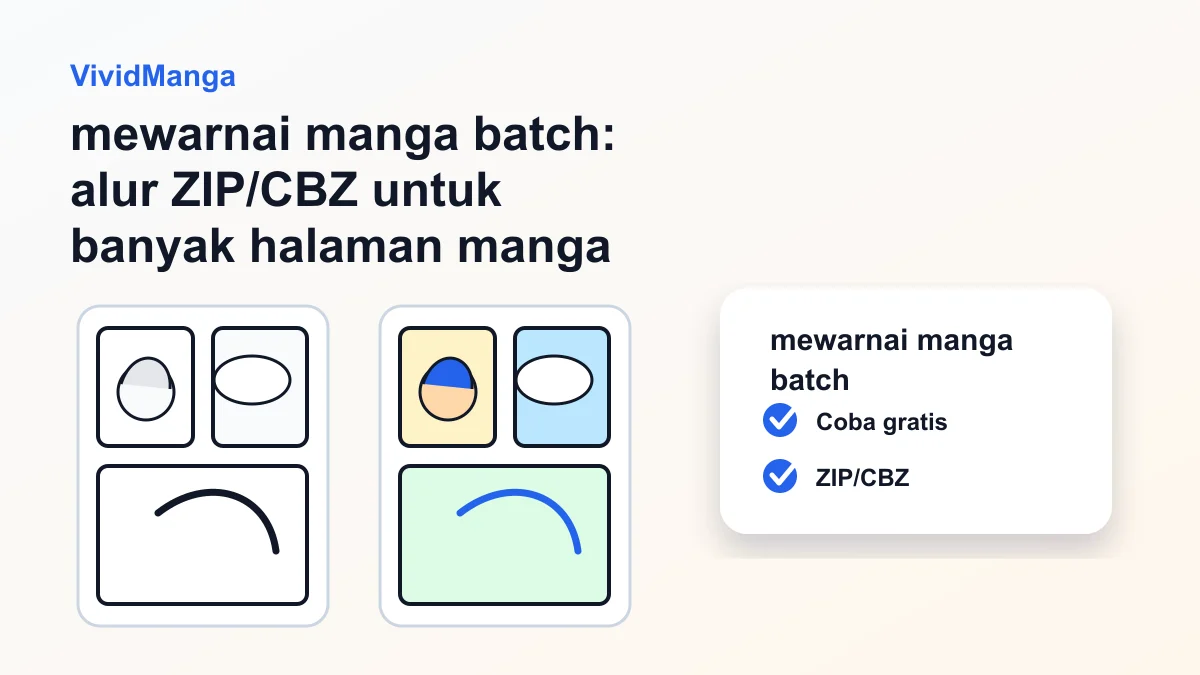 mewarnai manga batch: alur ZIP/CBZ untuk banyak halaman manga hero image
