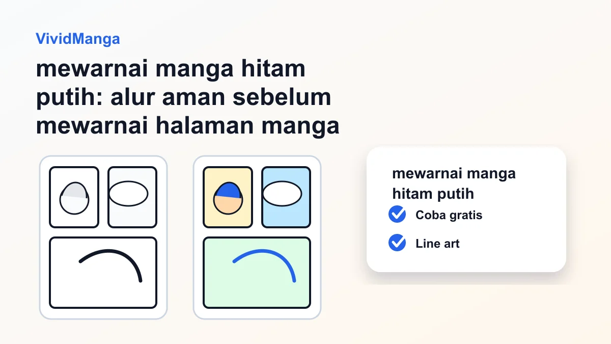 mewarnai manga hitam putih: alur aman sebelum mewarnai halaman manga hero image