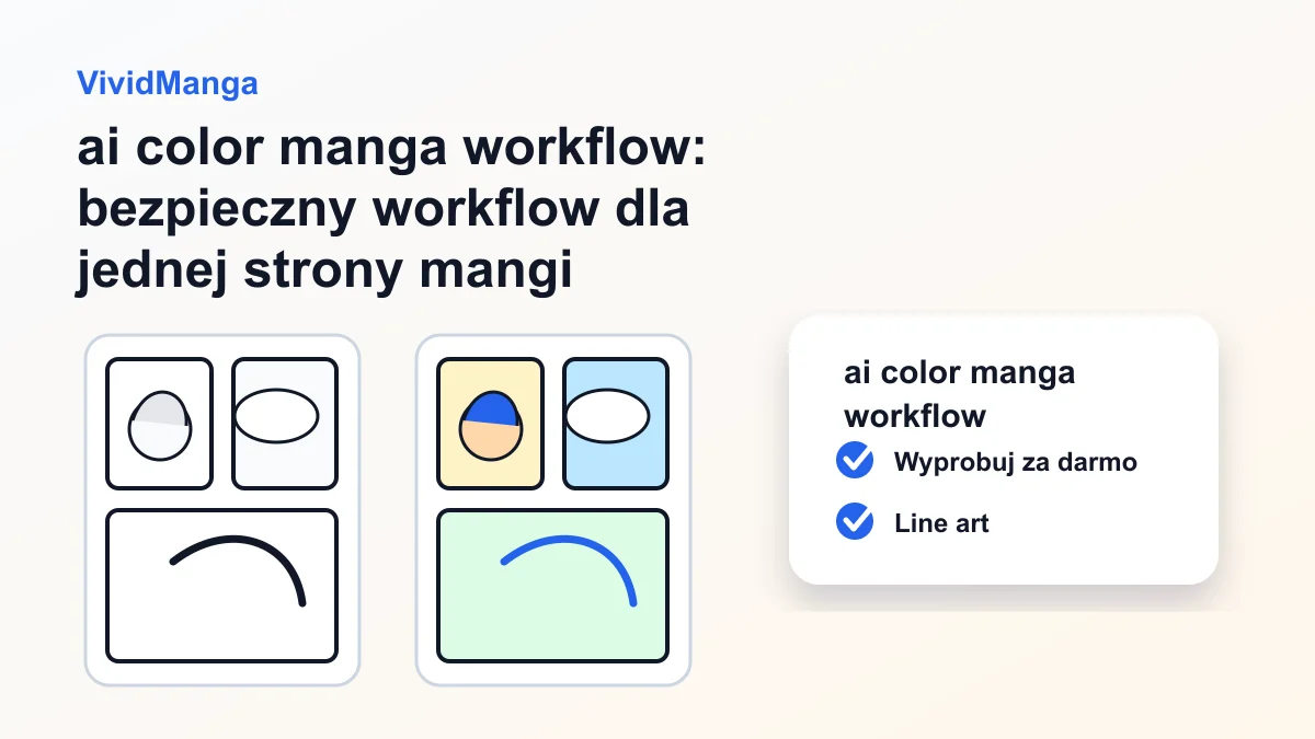 ai color manga workflow: bezpieczny workflow dla jednej strony mangi hero image