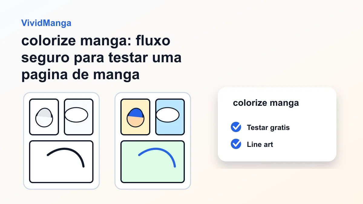 colorize manga: fluxo seguro para testar uma pagina de manga hero image