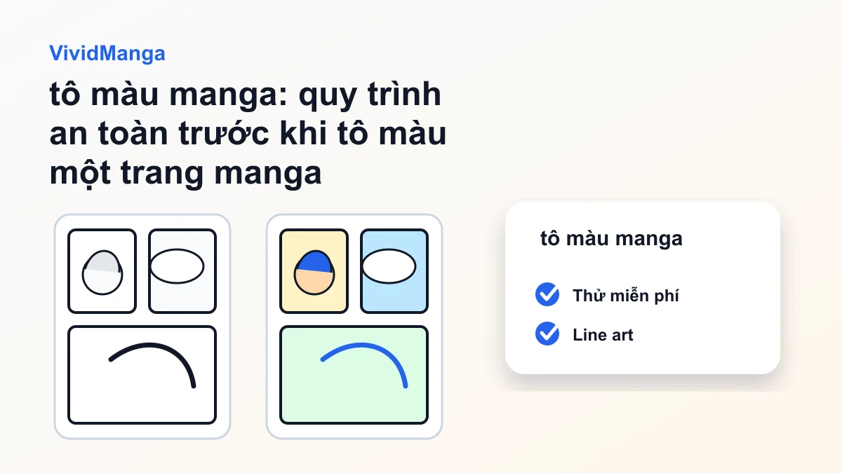 tô màu manga: quy trình an toàn trước khi tô màu một trang manga hero image