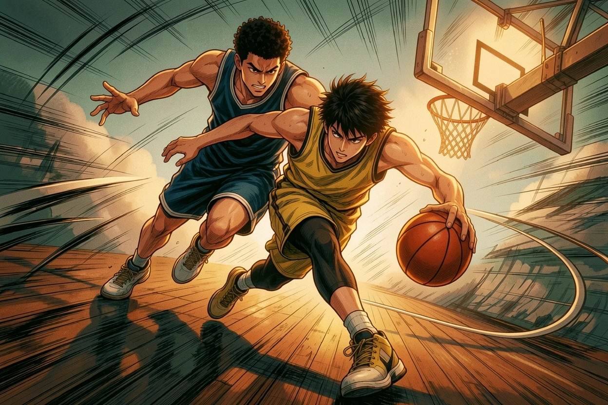 Warm Cinematic manga coloring style preview