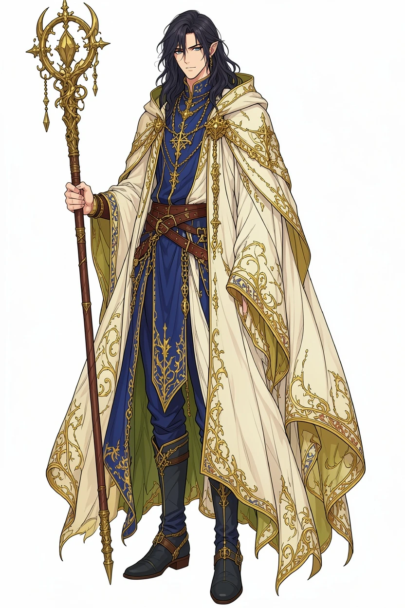 Flat Color AI-colored fantasy costume manga result