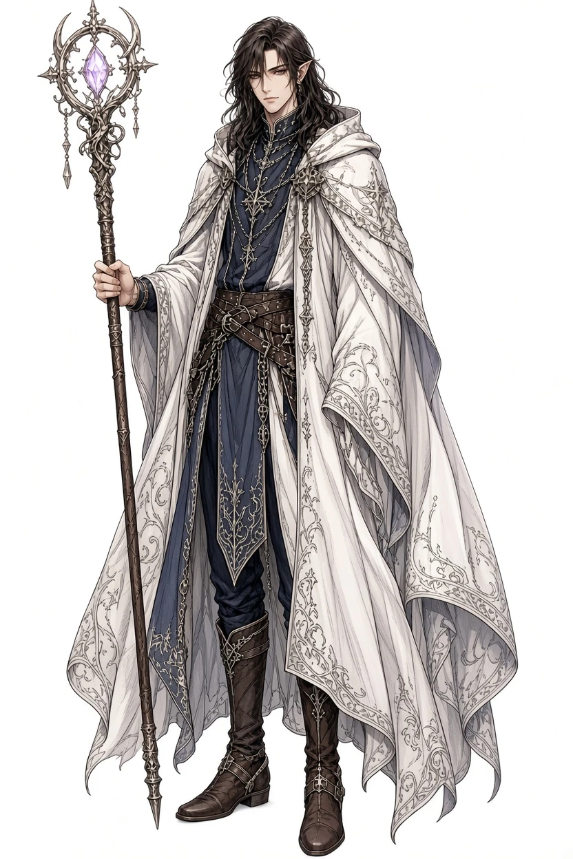 Natural AI-colored fantasy costume manga result